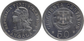 Angola
República Portuguesa (desde 1910) - 50 Centavos 1928
AG: 14.02 10,40g
Uncirculated

Angola
República Portuguesa (desde 1910) - 50 Centavo...
