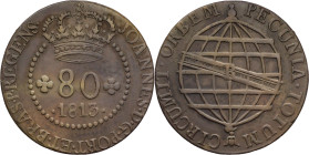 São Tomé e Príncipe
80 Réis D. João Regent (1799-1816) Rio de Janeiro 1813
AG: 03.02 14,06g
Very Fine

São Tomé e Príncipe
80 Réis D. João Regen...