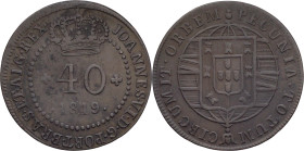 São Tomé e Príncipe
40 Réis D. João VI (1816-1826) Baía 1819
AG: 02.02 5,45g
Very Fine

São Tomé e Príncipe
40 Réis D. João VI (1816-1826) Baía ...