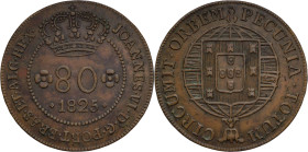 São Tomé e Príncipe
80 Réis D. João VI (1816-1826) Lisboa 1825
AG: 06.02 14,76g
Good Extremely Fine

São Tomé e Príncipe
80 Réis D. João VI (181...
