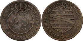 São Tomé e Príncipe
Stamp "Small Crown" D. Pedro V (1853-1861) 1854
Over 20 réis 1815 D. João Regent
AG: 07.02 4,15g
Good Fine

São Tomé e Prínc...