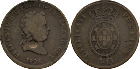São Tomé e Príncipe
Stamp "Small Crown" D. Pedro V (1853-1861) 1854
Over pataco 1826 D. Pedro IV.
AG: NC 32,77g
Fine

São Tomé e Príncipe
Carim...