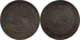 São Tomé e Príncipe
Stamp "Small Crown" D. Pedro V (1853-1861) 1854
Over 80 réis 1819 D. João Regent.
AG: 14.02 14,27g
Fine

São Tomé e Príncipe...