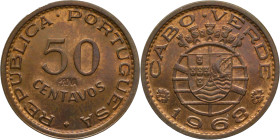 PROVA and Rehearsal
50 Centavos Cabo-Verde 1968
"PROVA" Incusa
AG: E2.02 4,02g
Uncirculated

Provas e Ensaios
50 Centavos Cabo-Verde 1968
"PRO...