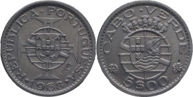 PROVA and Rehearsal
5 Escudos Cabo-Verde 1968
"PROVA" Incusa
AG: E5.01 3,97g
Uncirculated

Provas e Ensaios
5 Escudos Cabo-Verde 1968
"PROVA" ...