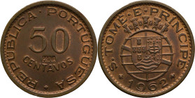 PROVA and Rehearsal
50 Centavos São Tomé e Príncipe 1962
"PROVA" Incusa
AG: E3.03 3,99g
Uncirculated

Provas e Ensaios
50 Centavos São Tomé e P...