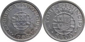 PROVA and Rehearsal
5 Escudos São Tomé e Príncipe 1962
"PROVA" Incusa
AG: E6.04 4,00g
Uncirculated

Provas e Ensaios
5 Escudos São Tomé e Prínc...