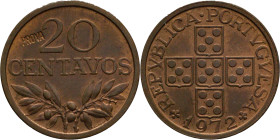 PROVA and Rehearsal
20 Centavos Portuguese Republic (since 1910) 1972
"PROVA" Incusa
AG: E5.? 1,77g
Uncirculated

Provas e Ensaios
20 Centavos ...