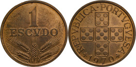 PROVA and Rehearsal
1 Escudo Portuguese Republic (since 1910) 1970
"PROVA" Incusa
AG: E7.? 8,01g
Uncirculated

Provas e Ensaios
1 Escudo Repúbl...