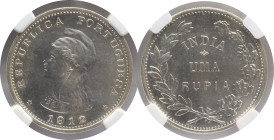 Certified Coins NGC
Portuguese India Rupee Portuguese Republic 1912
NGC UNC DETAILS CLEANED

Moedas certificadas NGC
Índia Portuguesa Rupia Repúb...