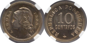 Certified Coins NGC
Angola 10 Centavos Portuguese Republic 1923
NGC MS 65

Moedas certificadas NGC
Angola 10 Centavos República Portuguesa 1923
...