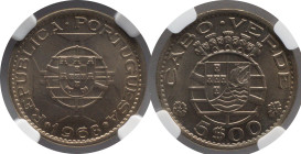 Certified Coins NGC
Cape-Verde 5 Escudos 1968
NGC MS 64

Moedas certificadas NGC
Cabo-verde 5 Escudos 1968
NGC MS 64