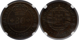 Certified Coins NGC
Moçambique 80 Réis 1820 D. João VI
NGC XF 45 BN

Moedas certificadas NGC
Moçambique 80 Réis 1820 D. João VI
NGC XF 45 BN...