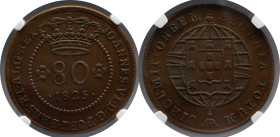 Certified Coins NGC
São Tomé e Príncipe 80 Réis 1825 D. João VI
NGC AU 55 BN

Moedas certificadas NGC
São Tomé e Príncipe 80 Réis 1825 D. João VI...