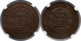 Certified Coins NGC
São Tomé e Príncipe 80 Réis 1825 D. João VI
NGC AU 58 BN

Moedas certificadas NGC
São Tomé e Príncipe 80 Réis 1825 D. João VI...