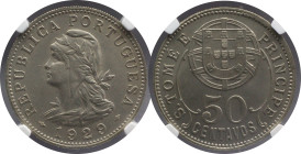 Certified Coins NGC
São Tomé e Príncipe 50 Centavos 1928
NGC MS 63

Moedas certificadas NGC
São Tomé e Príncipe 50 Centavos 1928
NGC MS 63