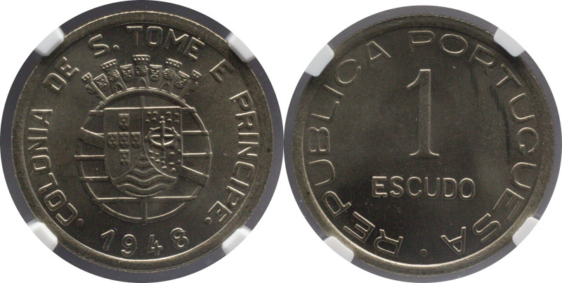 Certified Coins NGC
São Tomé e Príncipe 1 Escudo 1948
NGC MS 66

Moedas cert...
