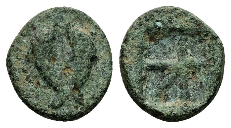 Islands off Attica, Aigina. Ae, 1.73 g 8.68 mm. Circa 370-350 BC.