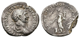 Trajan, AD 98-117. AR, Denarius. 2.44 g. 19.48 mm. Rome.