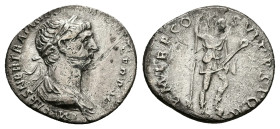 Trajan, AD 98-117. AR, Denarius. 2.80 g. 17.61 mm. Rome.