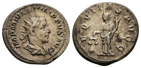 Philip I, AD 244-249. AE, Antoninianus. 4.57 g. 21.39 mm. Rome.