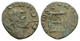 Divus Claudius II Gothicus, Died AD 270. AE, Antoninianus. 1.57 g. 17.32 mm. Mediolanum.