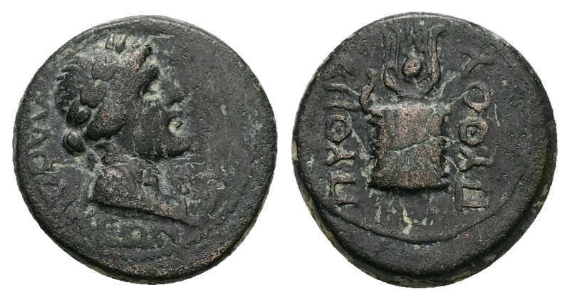 Phrygia, Laodicea ad Lycum Æ 17mm. Pseudo-autonomous issue, time of Tiberius, AD...