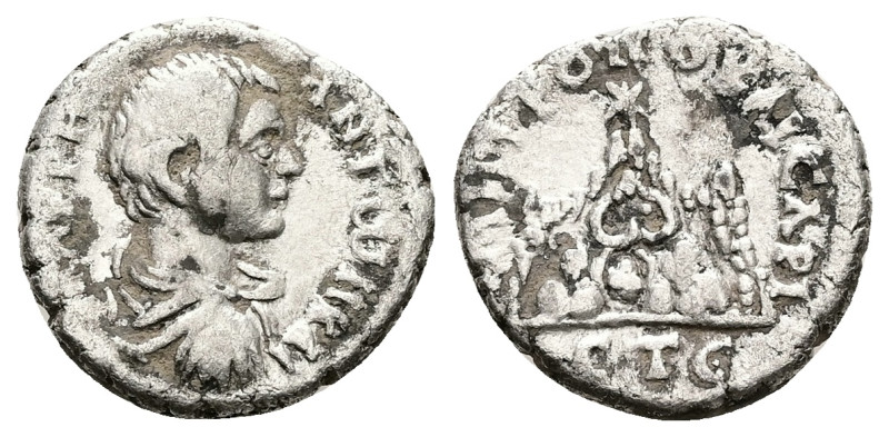 Cappadocia. Caesaraea-Eusebia. Caracalla, Caesar, AD 196-198. AR, Drachm. 3.00 g...