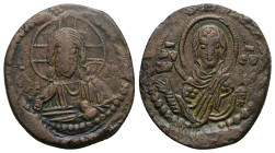 Anonymous Follis, Class G. Romanus IV, AD 1068-1071. 6.55 g. 28.49 mm. Constantinople.
