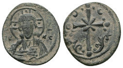 Anonymous Follis, Class I. Nicephorus III Botaniates, AD 1078-1081. AE, Follis. 3.53 g. 23.67 mm. Constantinople.