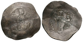 Manuel I Comnenus, AD 1143-1180. Bl, Trachy. 3.72 g. 33.67 mm. Constantinople.
