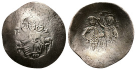 Manuel I Comnenus, AD 1143-1180. Bl, Trachy. 2.62 g. 27.42 mm. Constantinople.