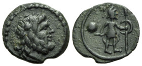 Apulia, Uncertain mint Uncia Half II century BC - Privately purchased from M&M and dr. Michael Brandt, Tübingen. The only specimens in private hands.