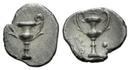 Calabria, Tarentum Obol circa 280-228 - Ex Naville Numismatics sale 76, 17.