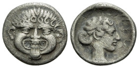 Macedonia, Neapolis Hemidrachm late IV century BC - From the collection of a Mentor.