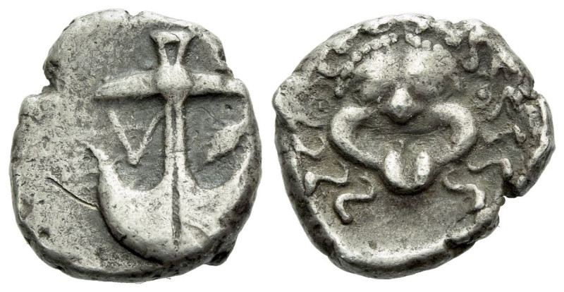 Thrace, Apollonia Pontica Drachm Later V-IV century BC, AR 15.00 mm., 3.23 g.
A...