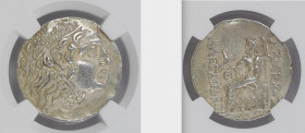 Thrace, Odessus Tetradrachm in name and types of Alexander III circa 120-90 - Graded Choice XF strike 4/5, surface 4/5, NGC n. 6376589-013.