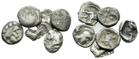 Pisidia, Selge Large lot of 6 silver Greek fractions