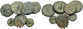The Seleucid Kings, Large lot of 7 Greek Bronzes III-II century