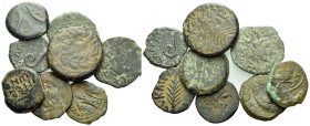 Judaea, Large lot of 8 Prutah II century