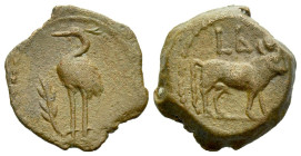 Egypt, Alexandria Julio Claudian period. Dichalkon year 2 of an uncertain reign.