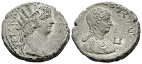 Egypt, Alexandria Nero with Poppea. Tetradrachm circa 63-64 (year 10)