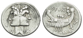 C. Fonteius. Denarius 114 or 113