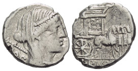 L. Rubrius Dossenus. Denarius circa 87