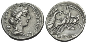 C. Annius. Denarius North-Italy 82-81 - Ex Naville sale 31, 2017, 325. From the M.N. Collection.