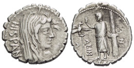 A. Postumius Albinus. Denarius serratus circa 81