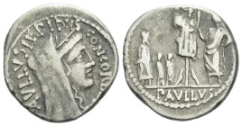 L. Aemilius Lepidus Paullus Denarius circa 62