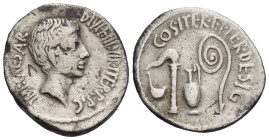 C. Caesar Octavianus. Denarius circa 37