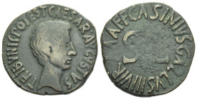 Octavian as Augustus, 27 BC – 14 AD As, C. Asinius Gallus Rome circa 16 BC - Ex Naville Numismatics sale 72, 448.