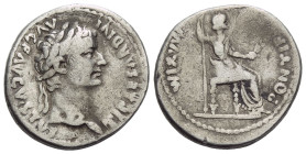 Tiberius, 14-37 Denarius Lugdunum circa 14-37
